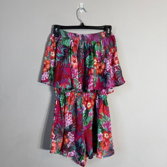 Show Me Your Mumu Rosarita Romper Womens Small Multicolor Resortwear Floral Chic - Picture 5 of 14